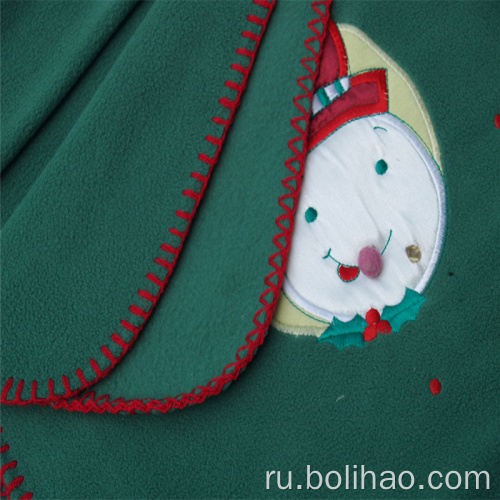 Вышитое анти-пилинг полярное одеяло